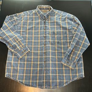 Vintage denim plaid shirt